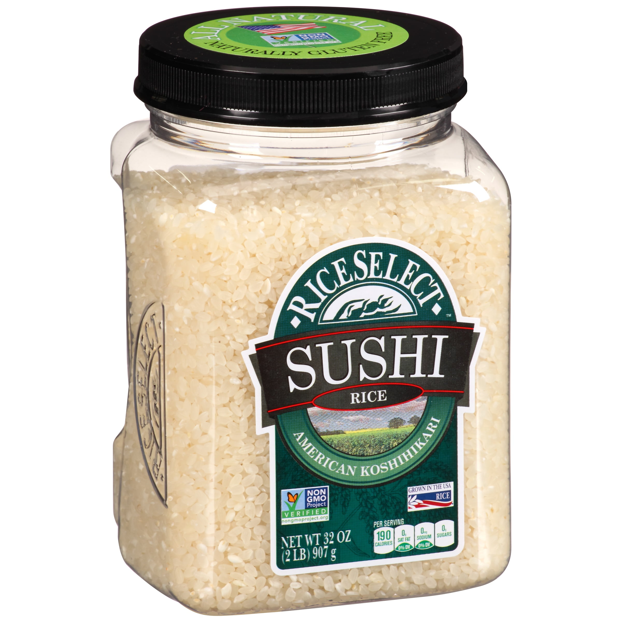 RiceSelect Sushi Rice, 2Pound Jar