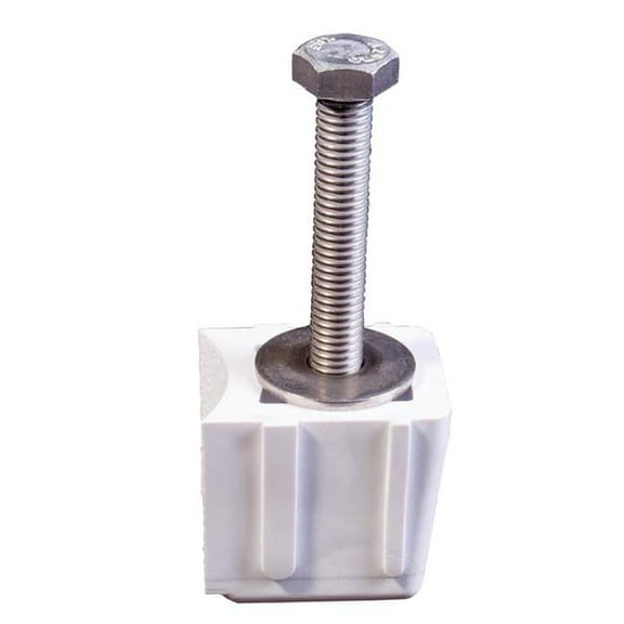 Molded Products 25572-400-000 1.9 x 4 in. Heavy Duty Plastic Anchor Socket for OD Rails - White