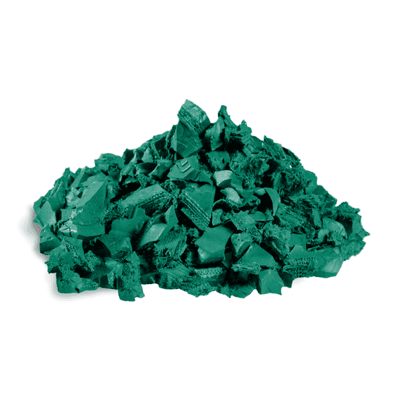 Rubber Mulch Nuggets - 100% Wire Free Rubber Mulch for Playground & Landscaping with Low Maintenance - (20LBS - 1.1 CU. FT.) (Green)