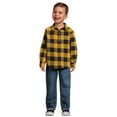 thumbnail image 3 of Wrangler Toddler Boys’ Long Sleeve Flannel Shirt and Jeans Set, 2-Piece Outfit Set, Sizes 2T-4T, 3 of 5