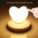 thumbnail image 2 of Preciosa forma de corazón LED luz nocturna USB carga táctil interruptor decoración lámpara blanca, 2 of 5