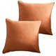 thumbnail image 1 of Funda de almohada cómoda de algodón lavado, 2 uds., color sólido, con borde prensado, atmosférica simple, 1 of 5
