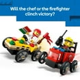 thumbnail image 6 of LEGO City Pizza vs. Fire Truck Race Car Pack Toy -  Building Toys for Kids, Boys & Girls, Ages 5+ - Gifts for Birthdays & Holidays - Includes 2 Minifigures - 60458, 6 of 10