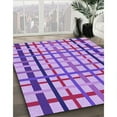 thumbnail image 3 of Ahgly Company Machine Washable Indoor Rectangle Transitional Dark Orchid Purple Area Rugs, 8' x 10', 3 of 7