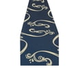 thumbnail image 4 of MKHERT Blue gold pattern Table Runner for Kitchen Wedding Party Home Decor 14x72 inch, 4 of 4