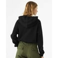 thumbnail image 3 of Bella & Canvas B04506505 Women FWD Fashion Sponge Fleece Cinched Bottom Hoodie, Black - Large, 3 of 3