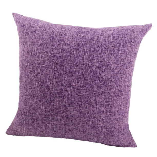 Funda De Almohada De Funda De Almohada En La cinturo Para Sofá Decoración De Automóvil Púrpura 60x60cm