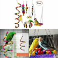 thumbnail image 4 of Juguetes colgantes para loros, 7 piezas de juguetes para loros y pájaros, juguete colgante con campana para pájaros, columpio para pájaros, juguete colgante, jaula para pájaros, juguetes, 4 of 5