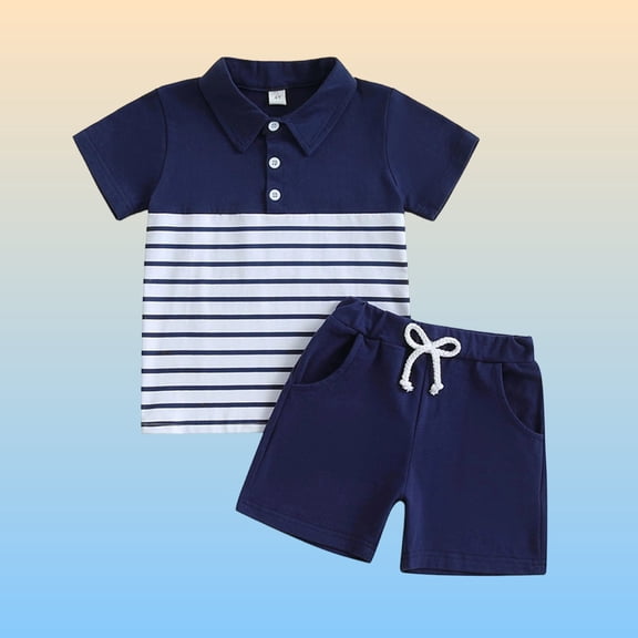 Boys 2 Piece Outfit Set Shirt Pants Kids Kids Fall Clothes Blue,Size 4 T