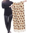 thumbnail image 4 of Shawl Wraps for Women - Chocolate Print No.J912 Oversized Fall Winter Fashion Blanket Scarf for Women, 4 of 6