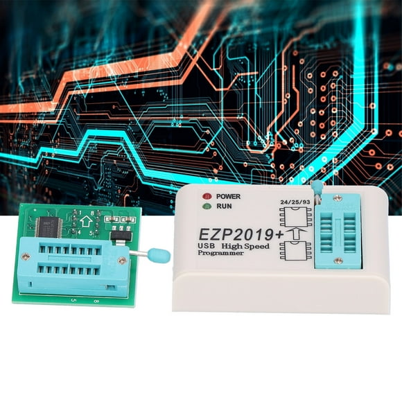 QIILU Flash Programmer,USB SPI Programmer EPROM Flash 24 25 93 BIOS Programmable Logic Circuit EZP2019 For WIN7/WIN8,EZP2019 Programmer