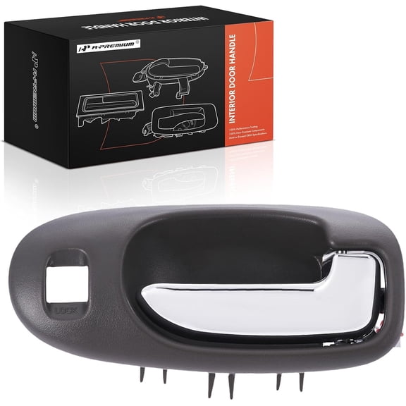 A-Premium Front Right Passenger Side Interior Door Handle Compatible with Chrysler Sebring 2001-2006 & Dodge Stratus 2001-2006, Sedan, Taupe & Chrome, Replace# US261L5AA
