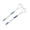 White 1 Pack, variant on Scraper Handle Tongue Cleaners Bad Good Breath Brush Scraping 2pcs