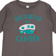thumbnail image 4 of Inktastic Life's Better in a Camper Girls Long Sleeve Toddler T-Shirt, 4 of 5