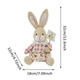 thumbnail image 3 of Easter Bunny and Egg Figurine Desktop Home Ornament Decoration, 3 of 5
