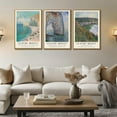thumbnail image 4 of Hieng Framed Wildflower Canvas Wall Art Abstract Floral Botanical Prints Set of 3 Vintage Famous Oil Painting Pictures Impressionism Nature Landscape Farmhouse Decor Living Room Bedroom Office, 4 of 5
