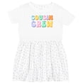 thumbnail image 3 of Inktastic Cousin Crew Girls Toddler Dress, 3 of 5