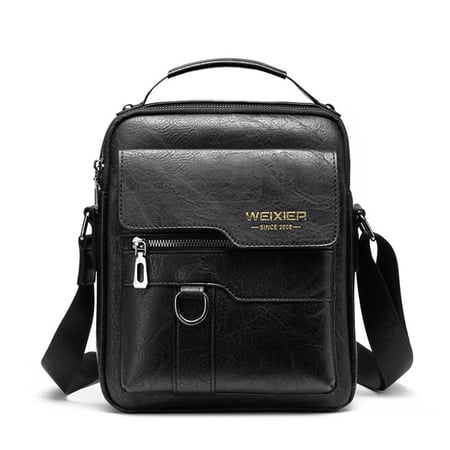 Generic Backpack for Men  Crossbody Bag with Zipper  Shoulder Bag  Purse Bag  Small Pu Leather Handbag  Suitable for Work  Outdoor  Travel  Hiking