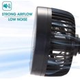 thumbnail image 3 of Car Fan Stepless Rotation Speed Quiet Powerful Adjustment Cooling Fan,Cooling 12V in Summer (6'), 3 of 4