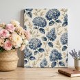 thumbnail image 2 of Canvas Wall Art, Navy Blue Hydrangea Floral Framed Canvas Prints for Bathroom Hallway, Vintage Botanical Small Gallery Wrapped Wall Decor for Home Office, Gifts, 8"x10" Ship Next Day, 2 of 9