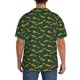 thumbnail image 3 of Fotbe Cartoon Fox 1 Camisa Estampada de Manga Corta para Hombre, Casual de Verano, Estilo Playero, Sin Arrugas-Large, 3 of 5