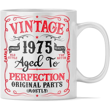 

66 Year Old Vige Mostly Original Parts 1955 66th Birthday Gift Birthday Mug Gag Gift for Mend Women Funny 15 Oz Birthday Coffee Mug | Novelty B-Day Mug Gift Ideas for Him Her