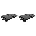 thumbnail image 1 of vidaXL Transport Trolleys 2 pcs Black Polypropylene 300 kg, 1 of 5
