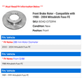 thumbnail image 2 of Front Brake Rotor - Compatible with 1988 - 2004 Mitsubishi Fuso FE 1989 1990 1991 1992 1993 1994 1995 1996 1997 1998 1999 2000 2001 2002 2003, 2 of 2