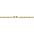 thumbnail image 4 of 14K Yellow Gold necklace Rope chain 16 in 2.5 mm 2.5mm Regular, 4 of 5