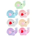 thumbnail image 4 of LOLIPPYY 7-Piece Mini Elephant Figurine Set, Cartoon Tiny Elephant Crafts with Glow-in-the-Dark Feature, 4 of 7