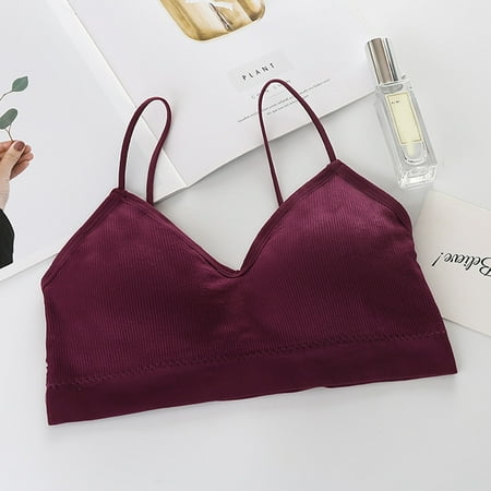 

RPVATI Women s Padded Bras Wireless Bralettes for Women Wirefree Sports Cami Bra