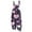 Purple, variant on Women Valentines Baggy Overall Cute Heart Print Sleeveless Straight Leg Jumpsuits Valentine Adjustable Straps Overalls Pants