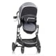 thumbnail image 3 of Evenflo Pivot Vizor Modular Reversible Stroller Travel System with LiteMax Infant Car Seat, Available in 6 Modes, Chasse Black, 3 of 5