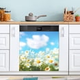 thumbnail image 5 of Daisy Field Sky Dishwasher Magnet Covers for The Front Magnetic Dishwasher Decorative Cover Home Cabinet Decals 23" x 26" Refrigerator Door Decor, 5 of 6