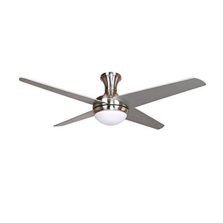 

52 in. Home Decor Taysom One-Light Indoor Bright Ceiling Fan - Brush Nickel