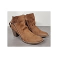 thumbnail image 3 of DOLCE VITA Womens Beige Studded Zipper Accent Comfort Jessie Round Toe Block Heel Zip-Up Leather Booties 8 M, 3 of 3
