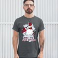thumbnail image 3 of Tee Hunt Baby, It's Cold Outside T-Shirt Merry Christmas Snowman Candy Cane Men's Tee, Charcoal, 4X-Large, 3 of 5