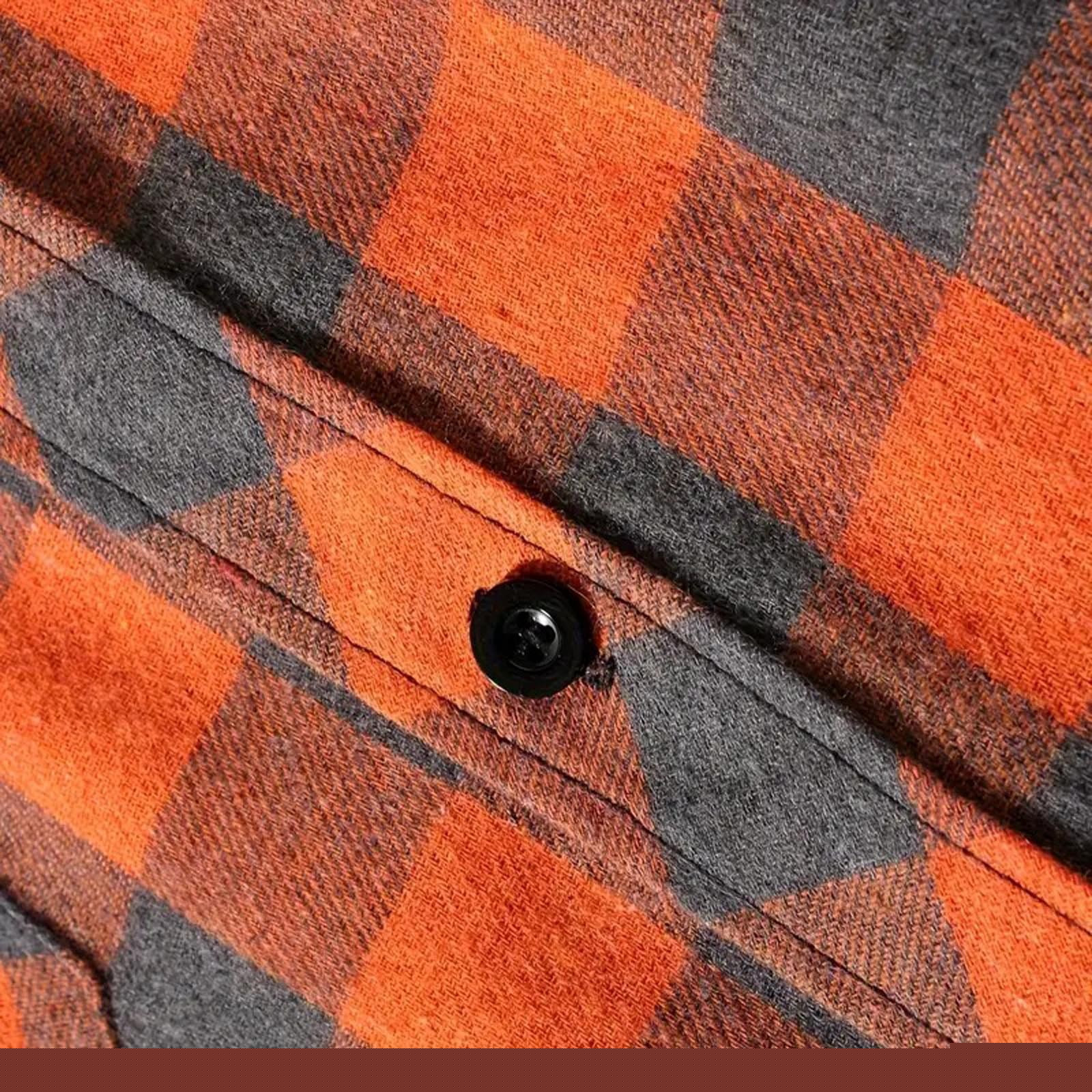 thumbnail image 7 of Lutiedan Mens Plaid Shirt Short Sleeve Lapel Collar Button Down T-Shirts Lightweight Breathable Summer Casual Tops with Pockets, 7 of 7