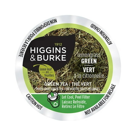 Higgins & Burke Specialty Tea Green Tea, RealCup Portion Pack For Keurig Brewers, 24
