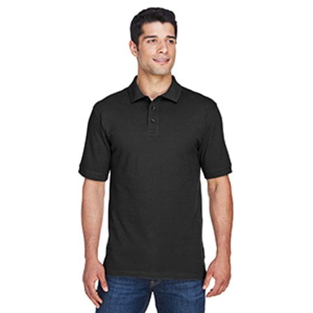 Harriton Polo à Manches Courtes en Coton Piqué Ringspun pour Hommes 6 oz.