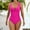 Hot Pink, variant on TODOZO One Piece Swimsuit Women Tummy Control Slimming Cheeky Modest 2025 Trendy Swim Suits for Women 2025 Bathing Suit for Women One Piece Slimming and Shielding Two Swimsuit for with Straps