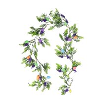 Tainini 63in Artificial Easter Egg Garland Spring Vine for Tree Fireplace Arch Home Table Decor