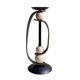 thumbnail image 1 of Portavelas decorativo de metal negro, un elegante complemento artístico for mesas de comedor, cafeterías y cenas a la luz de las velas., 1 of 8