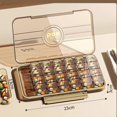 thumbnail image 3 of Reminder for The Elderly To Take Medicine, Small Medicine Box Brown, 3 of 9