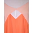 thumbnail image 4 of Gentle Fawn Brand Waterfall Tangerine Tone Color Block Open Shoulder Top Blouse, 4 of 4
