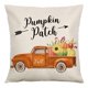 thumbnail image 2 of Juego de fundas de almohada de lino de otoño con forma de calabaza, 45 x 45 cm (juego de 4), 2 of 3