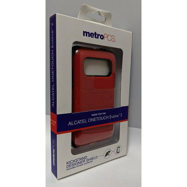Metro PCS Étui de Rangement pour Alcatel OneTouch Evolve 2 - Rouge/noir