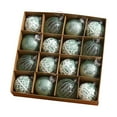 thumbnail image 2 of Adornos de bolas de Navidad BLESIY 16 piezas Verde, 2 of 8
