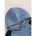 thumbnail image 4 of Caoirhny Little Boy Pants Set Contrast Color Long Sleeve Hoodie Drawstring Pocket Trousers Outfits, 4 of 9
