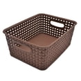 thumbnail image 4 of Set de 4 cajas Organizadoras IPP rattan Plástico café, 4 of 7